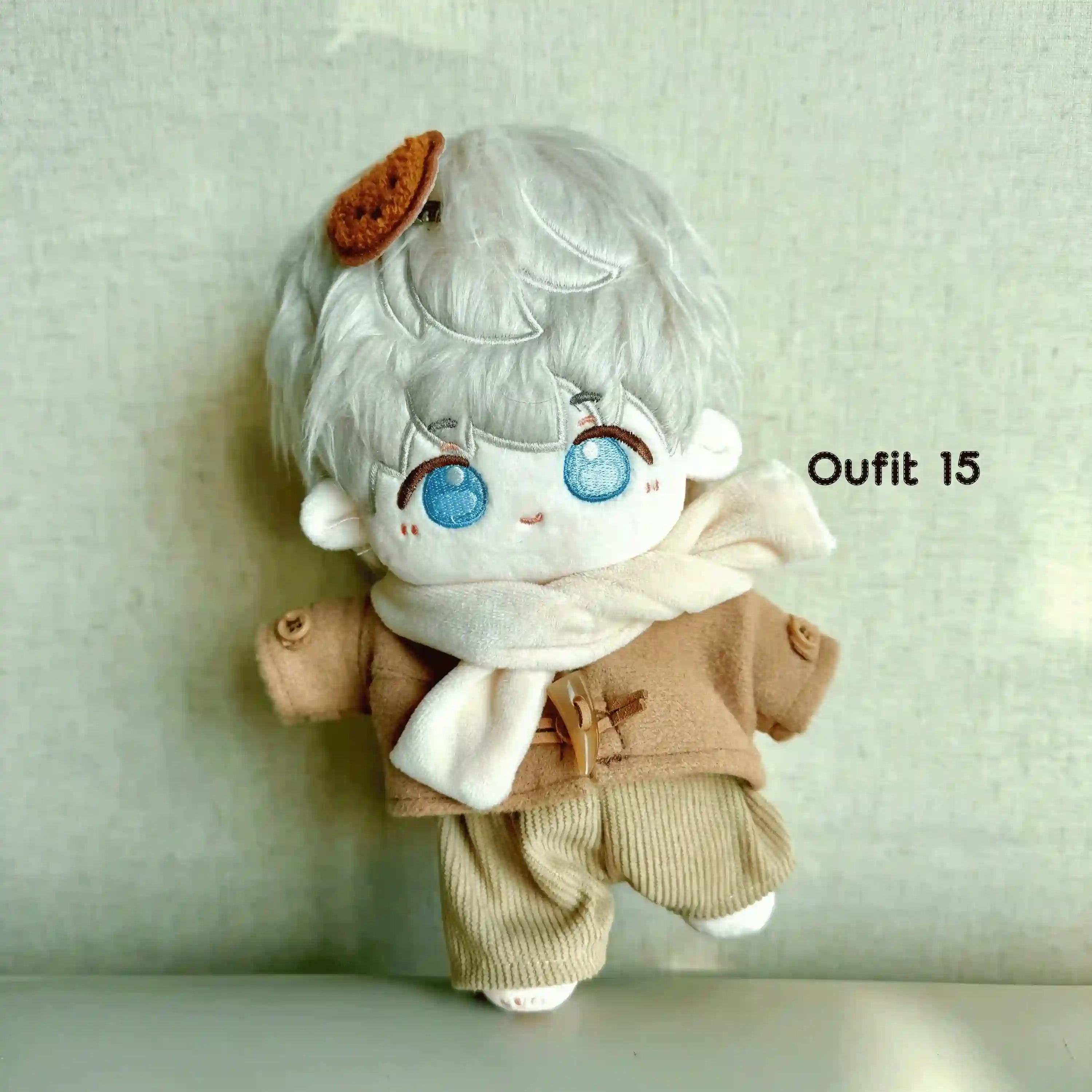 xavier love and deepspace 20cm plush doll cute pose with doll clothes