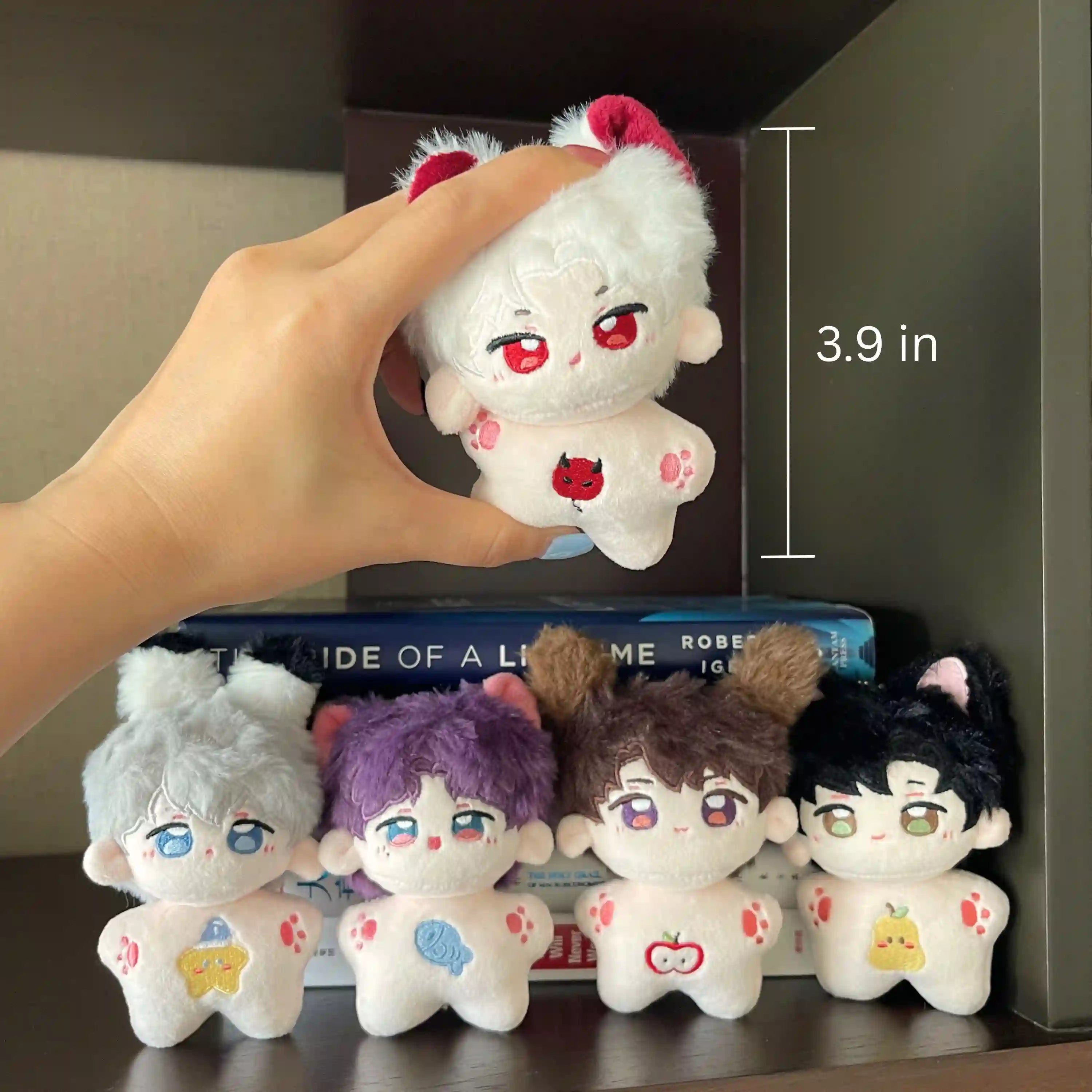 love and deepspace merch 10cm starfish plushies featuring sylus caleb rafayel zayne and xavier