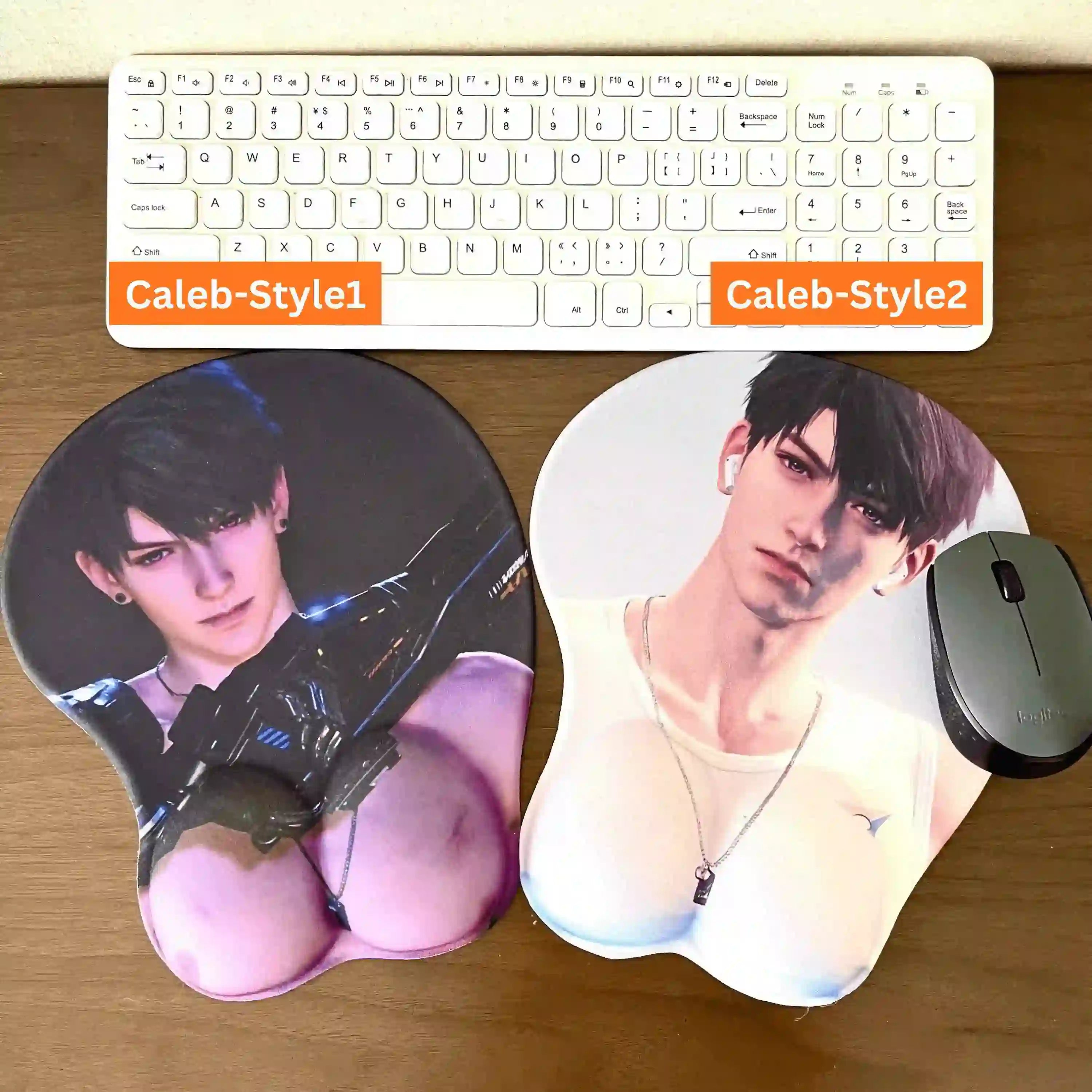 caleb love and deepspace 3d mouse pad ergonomic wrist rest
