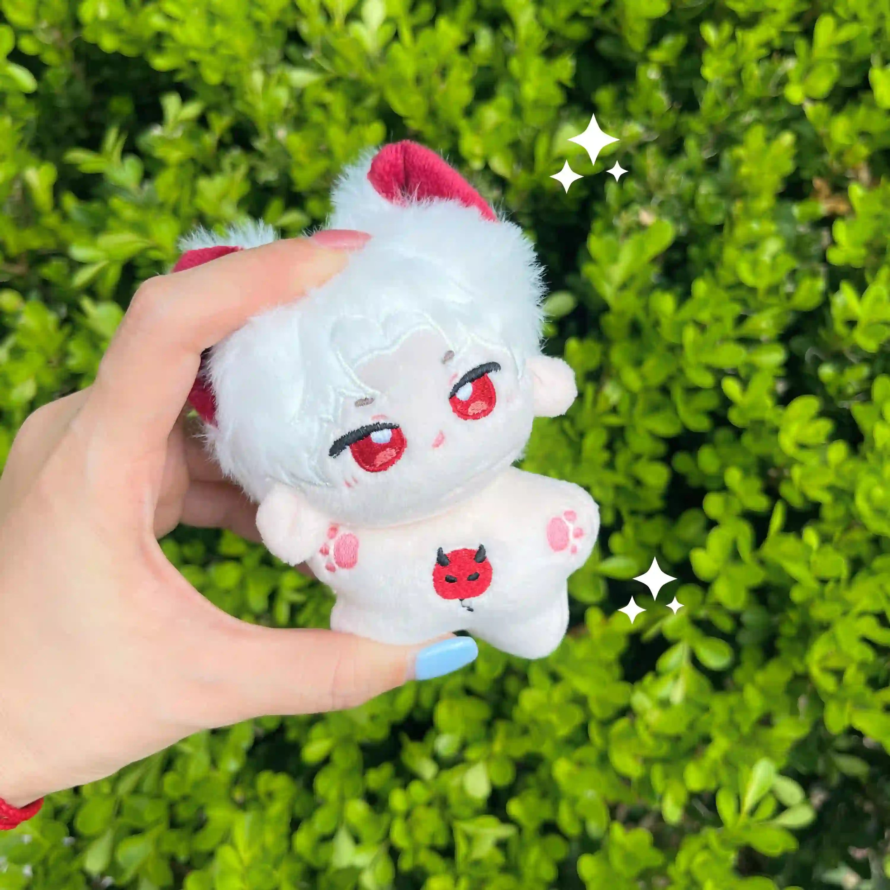 sylus love and deepspace merch 10cm starfish plushie with cute ears and starfish-shaped body