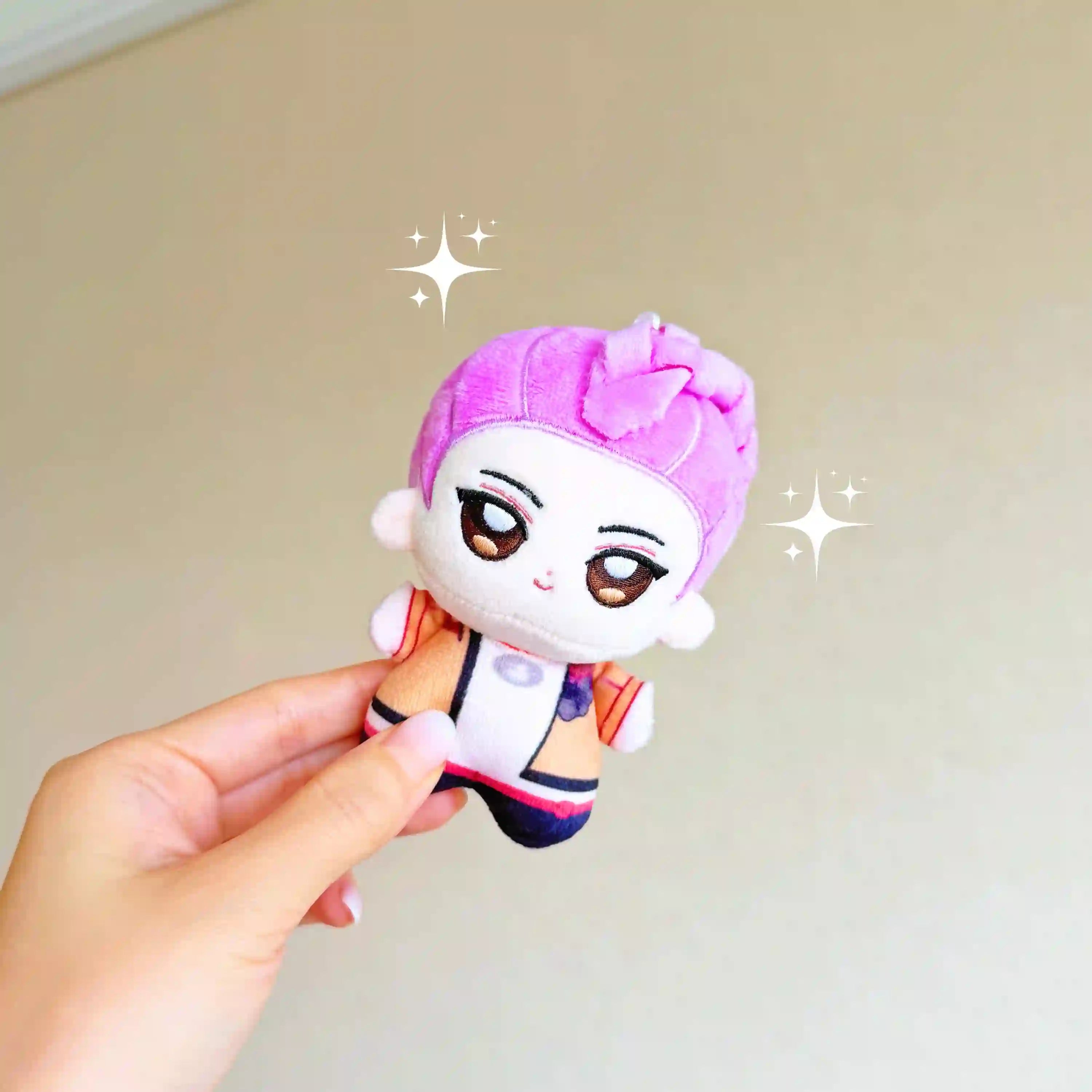 photo of kpop demon hunters rumi chibi 10cm plushie