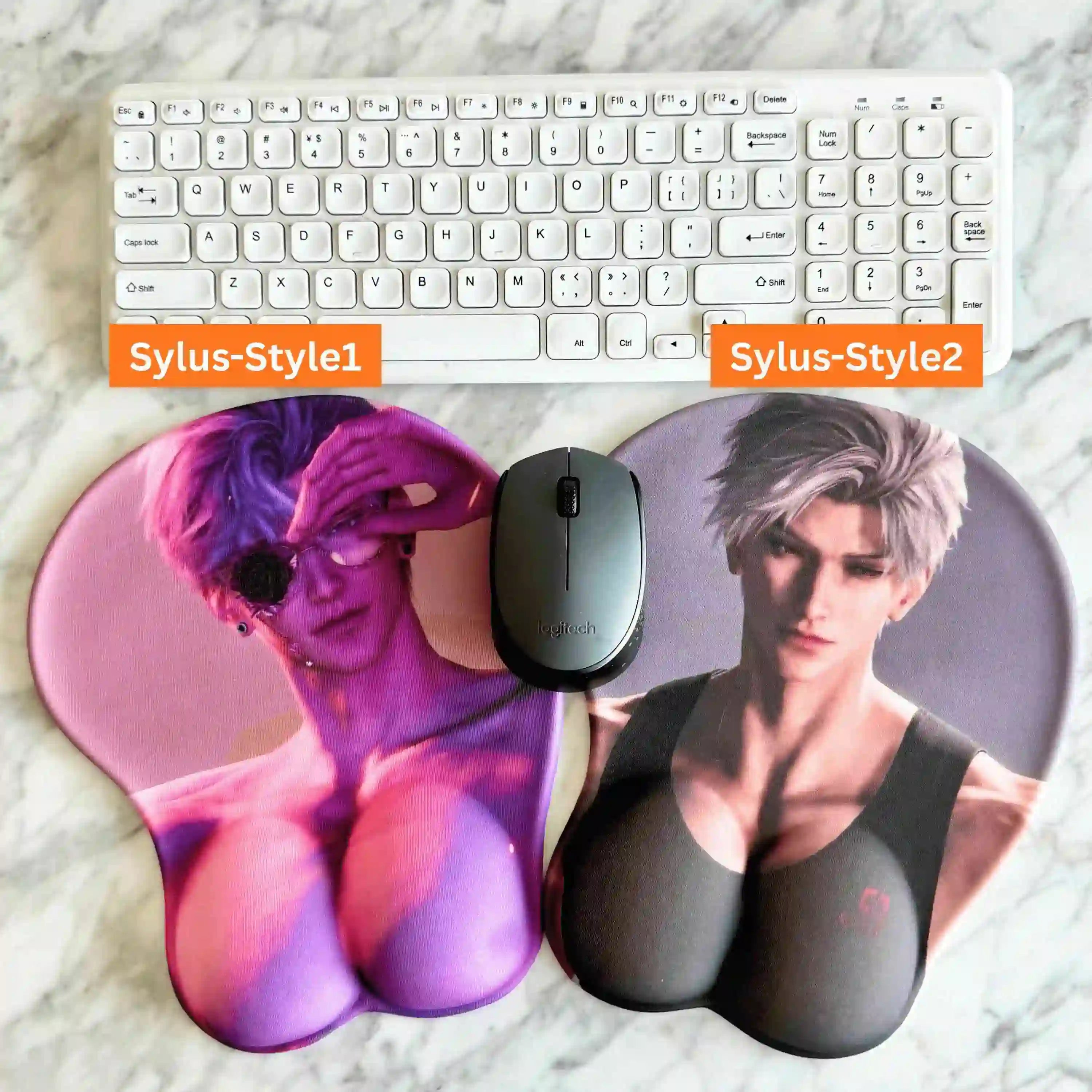 sylus love and deepspace merch 3d mouse pad with wrist support