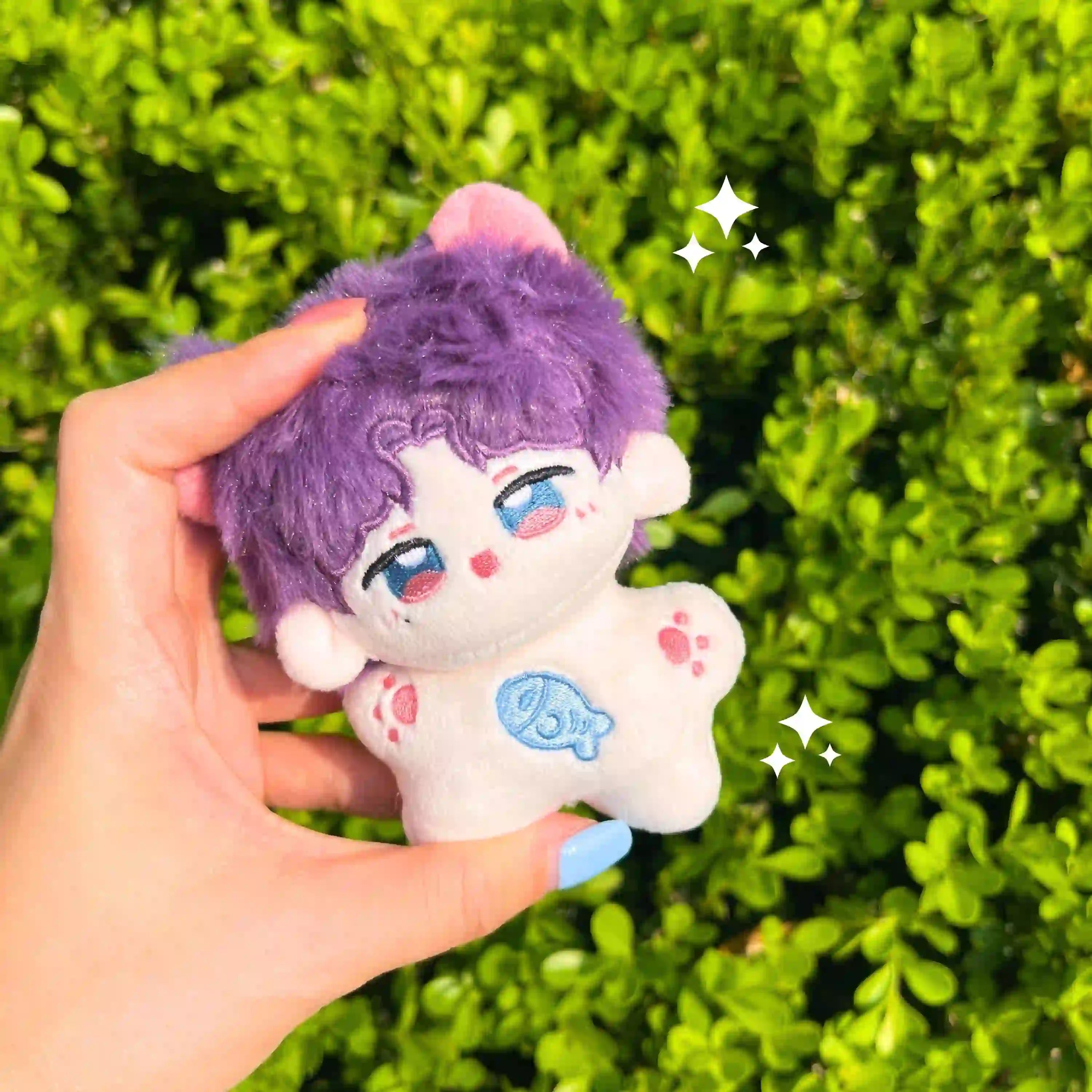 rafayel love and deepspace merch 10cm starfish plushie with cute ears and starfish-shaped body