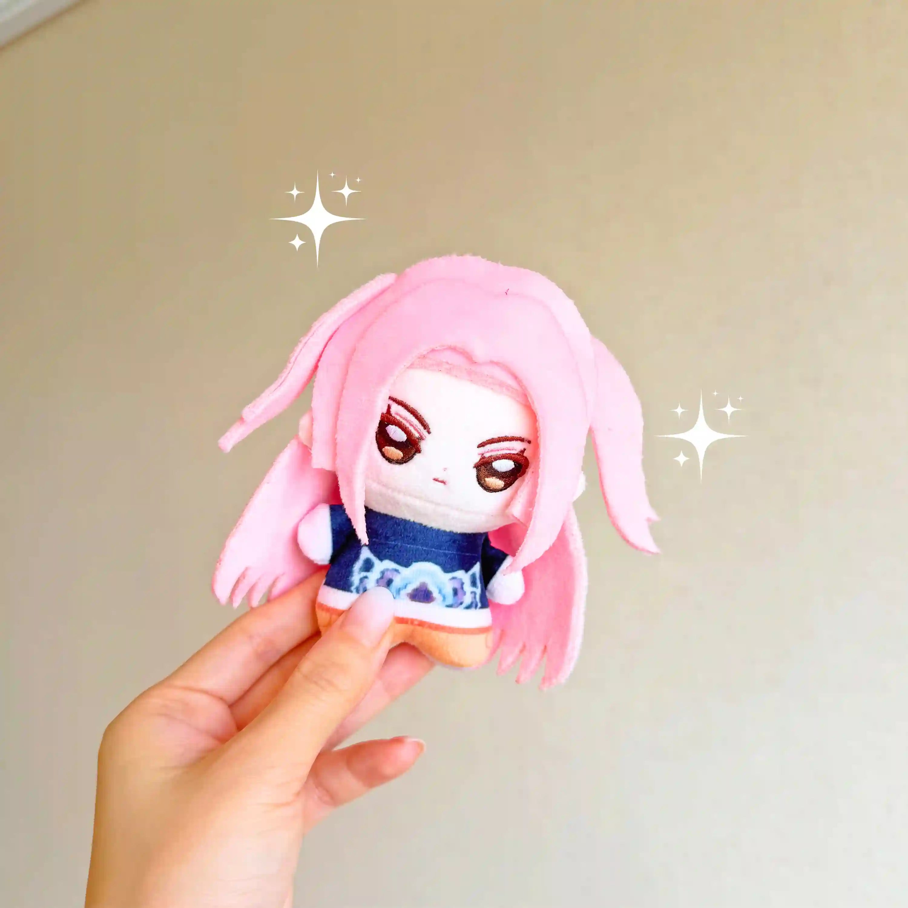 photo of kpop demon hunters mira chibi 10cm plushie