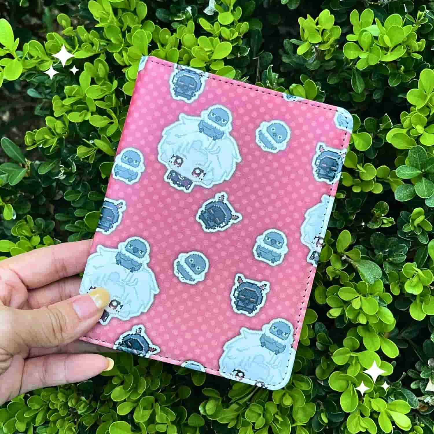 sylus love and deepspace merch passport holder pu leather travel wallet