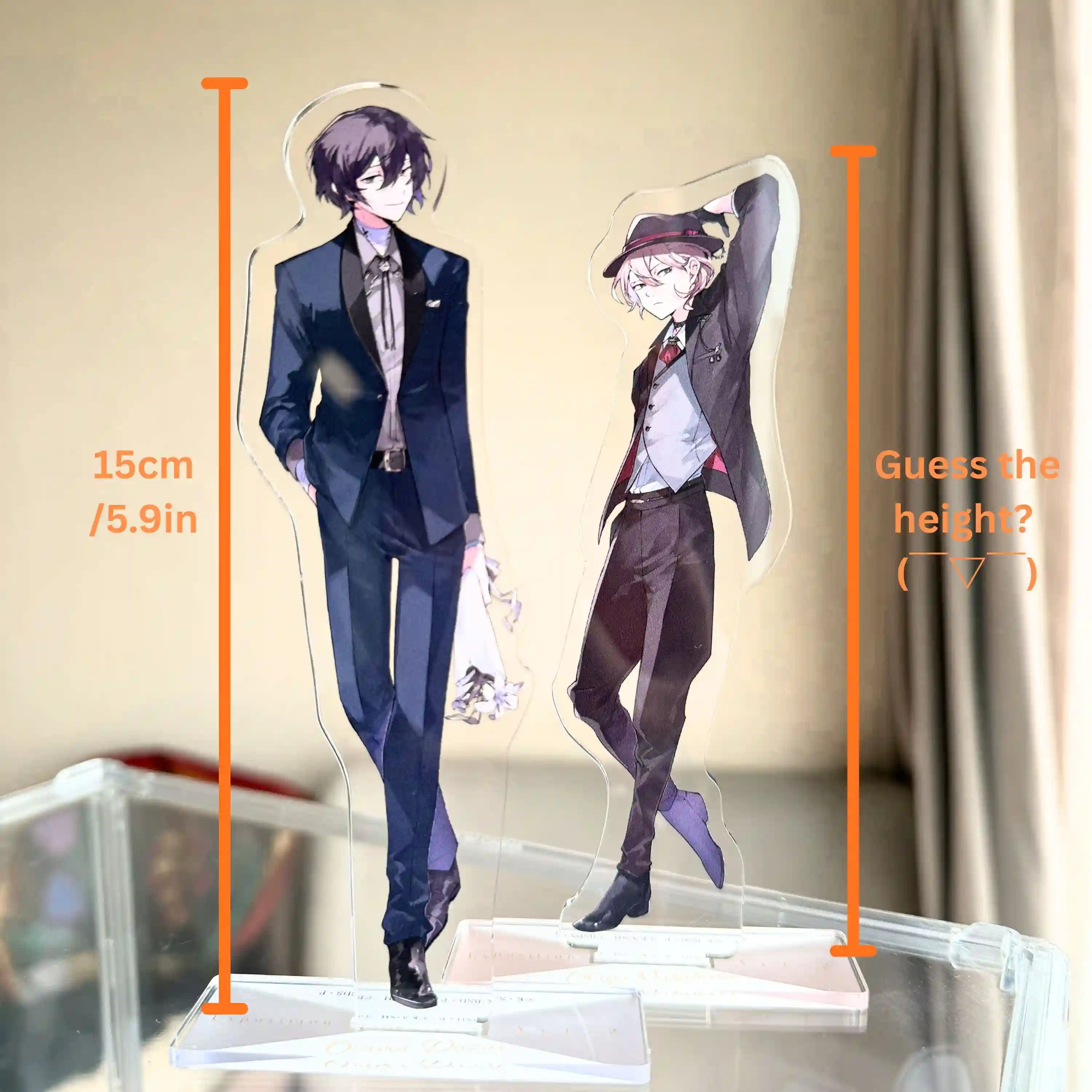 Bungo Stray Dogs SOUKOKU Acrylic Standee Set – Dazai & Chuuya Merch