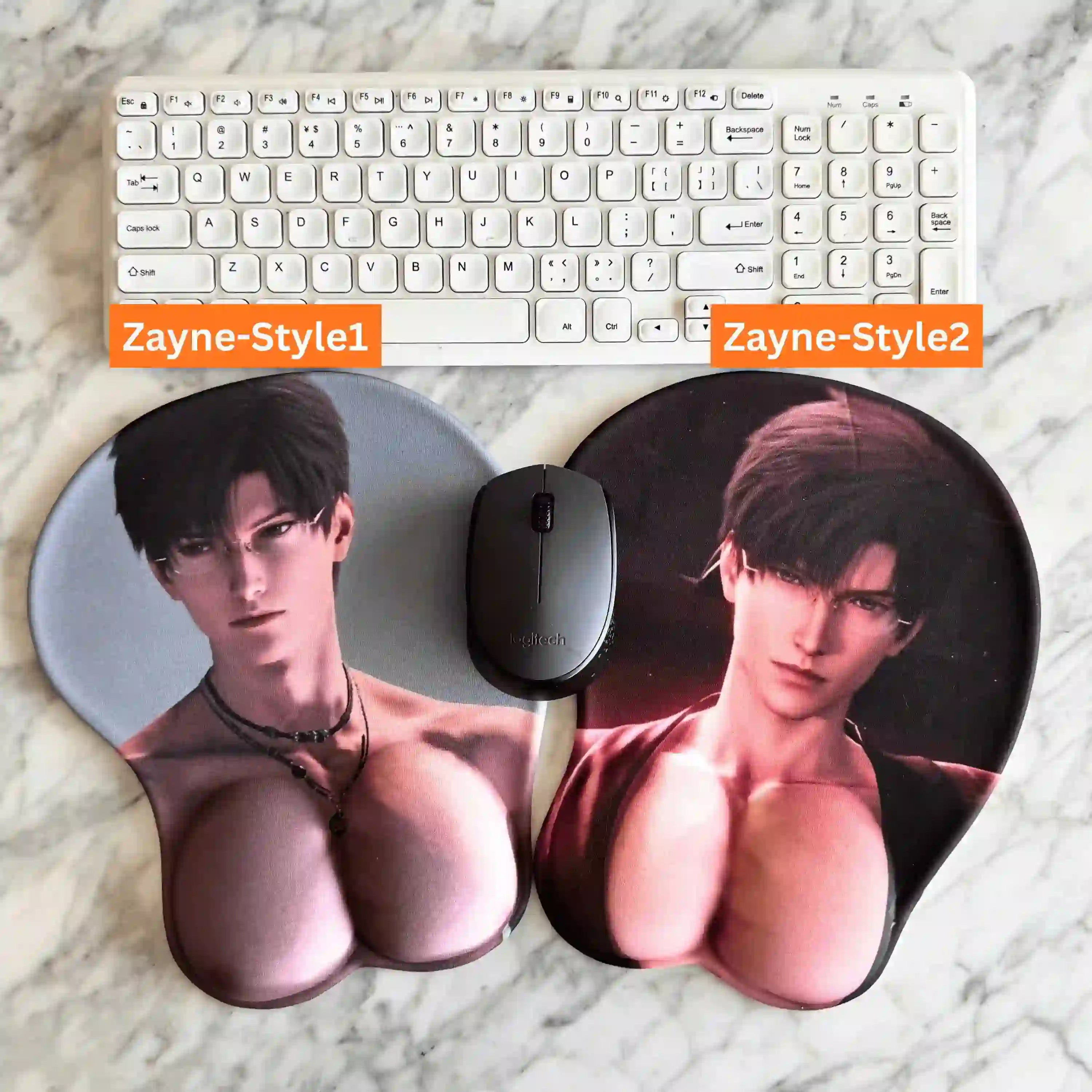 zayne love and deepspace merch 3d wrist rest mouse pad
