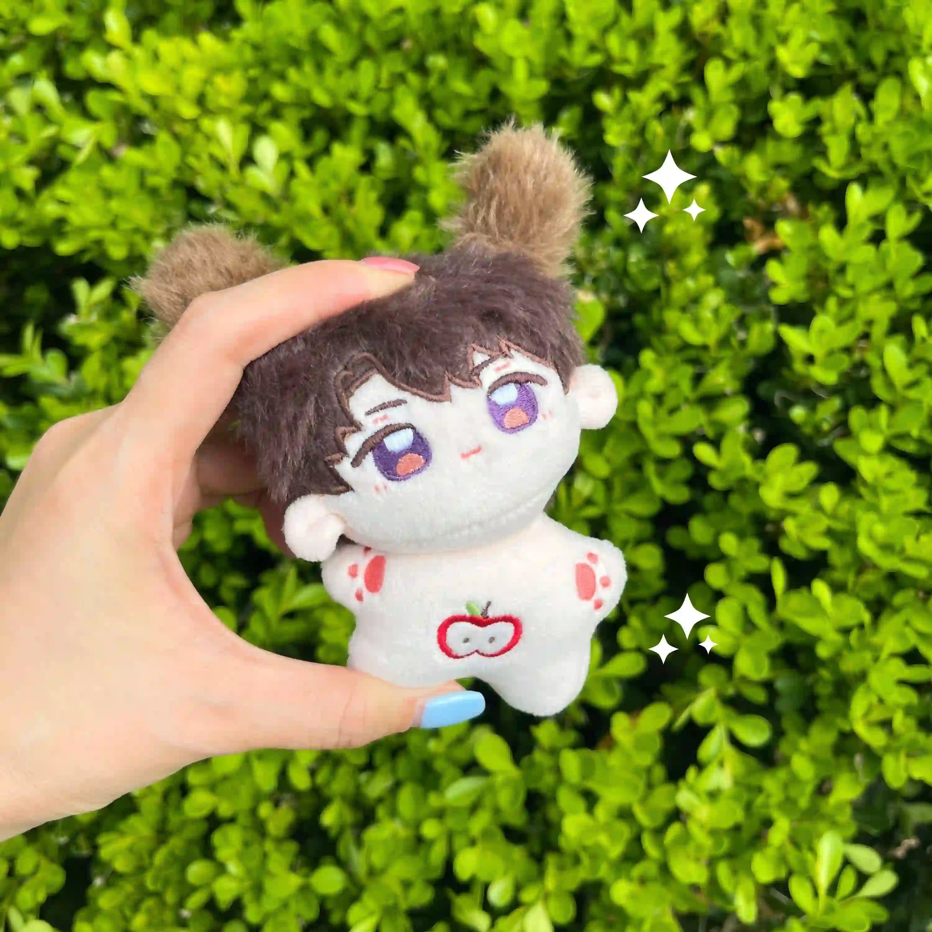 caleb love and deepspace merch 10cm starfish plushie with cute ears and starfish-shaped body