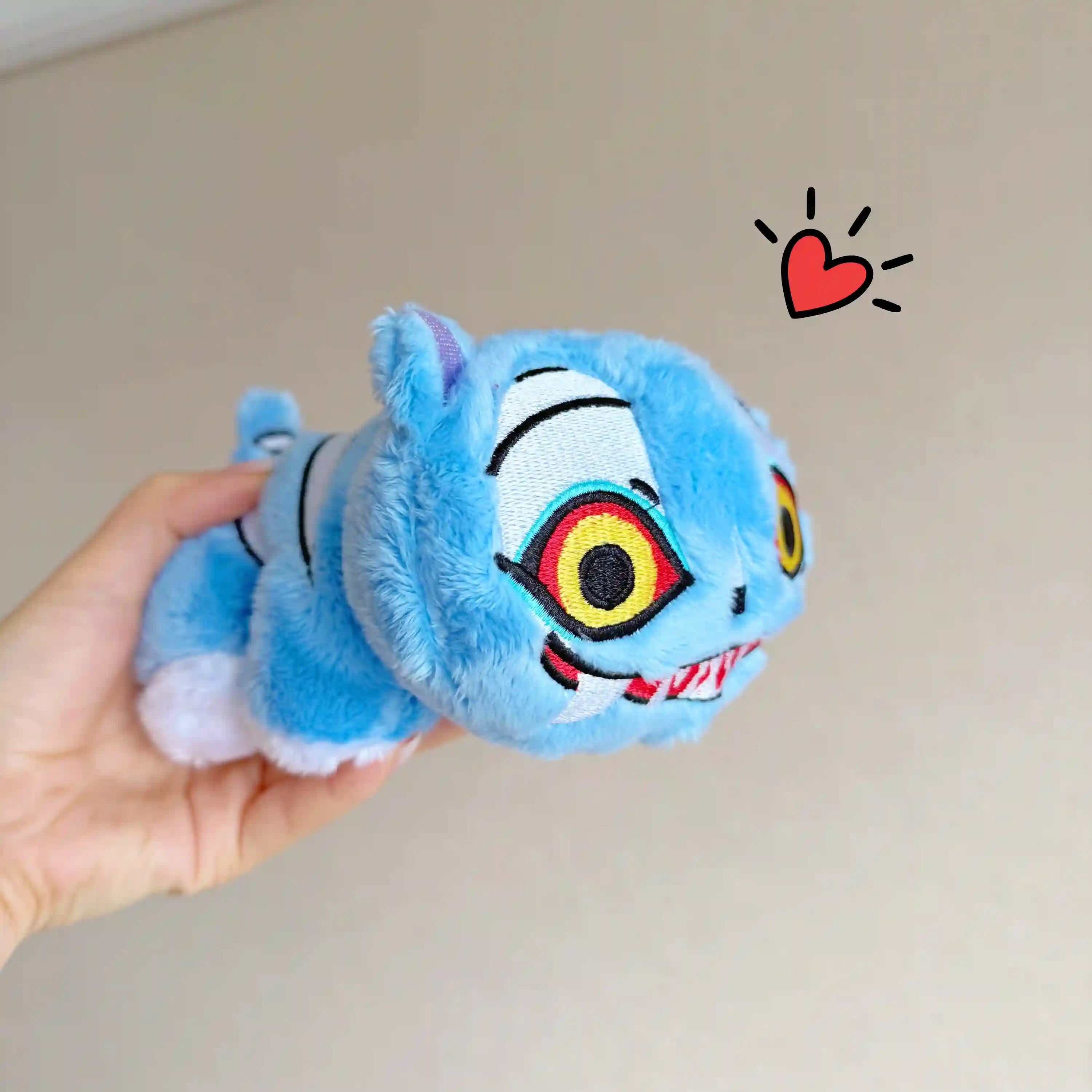 photo of kpop demon hunters derpy the tiger plush doll