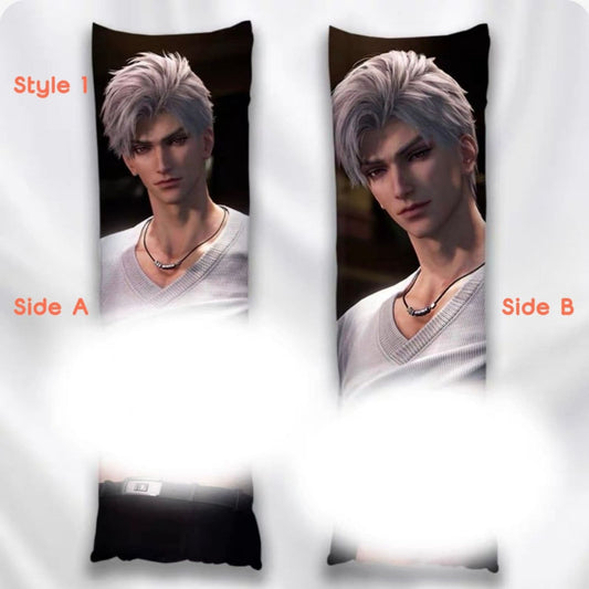 sylus love and deepspace merch body pillow cover with double-sided illustrations