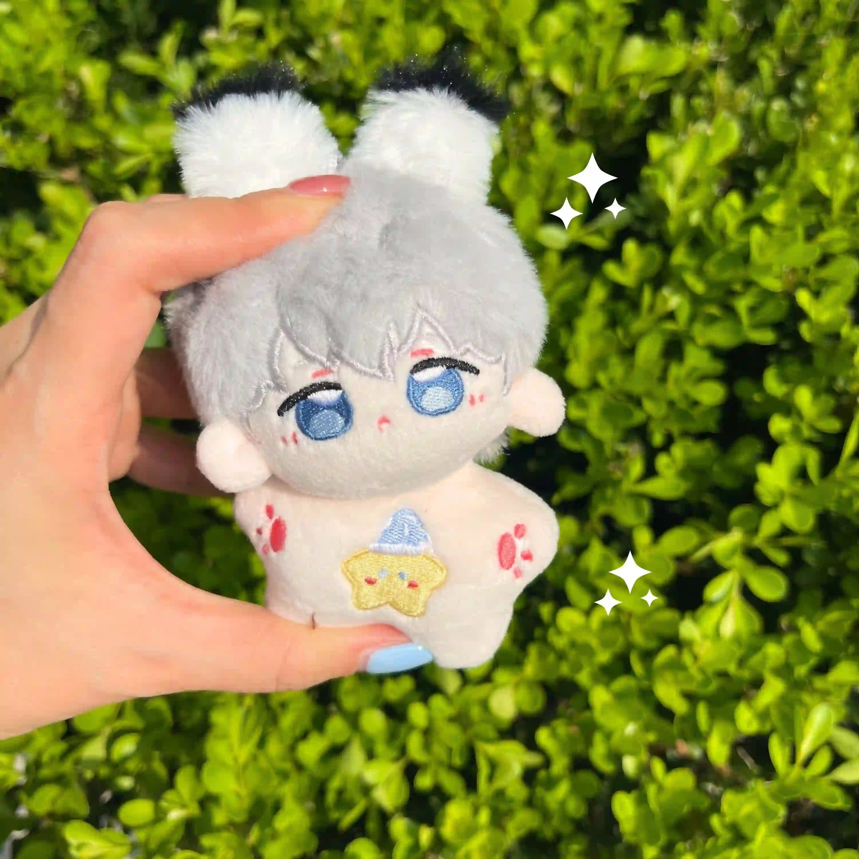 xavier love and deepspace merch 10cm starfish plushie with cute ears and starfish-shaped body
