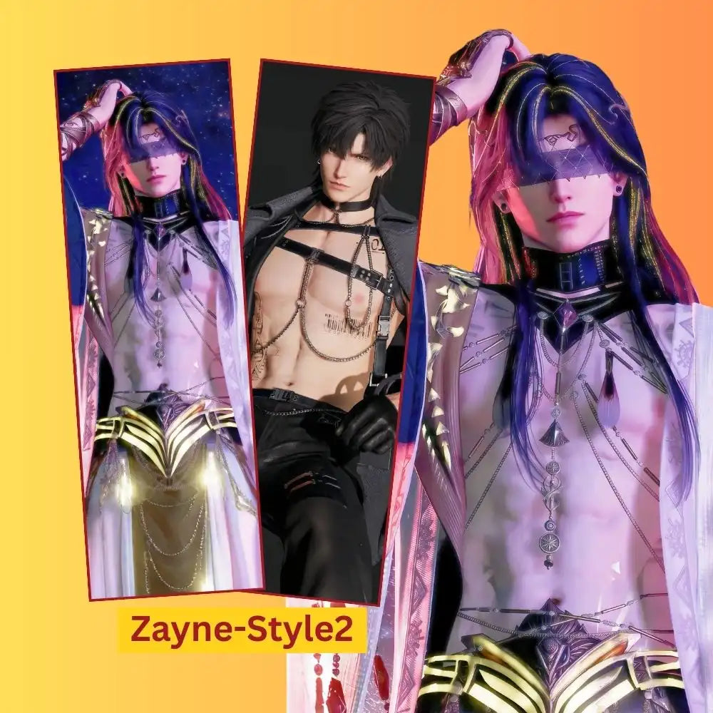 photo of love and deepspace zayne body pillow cover dakimakura