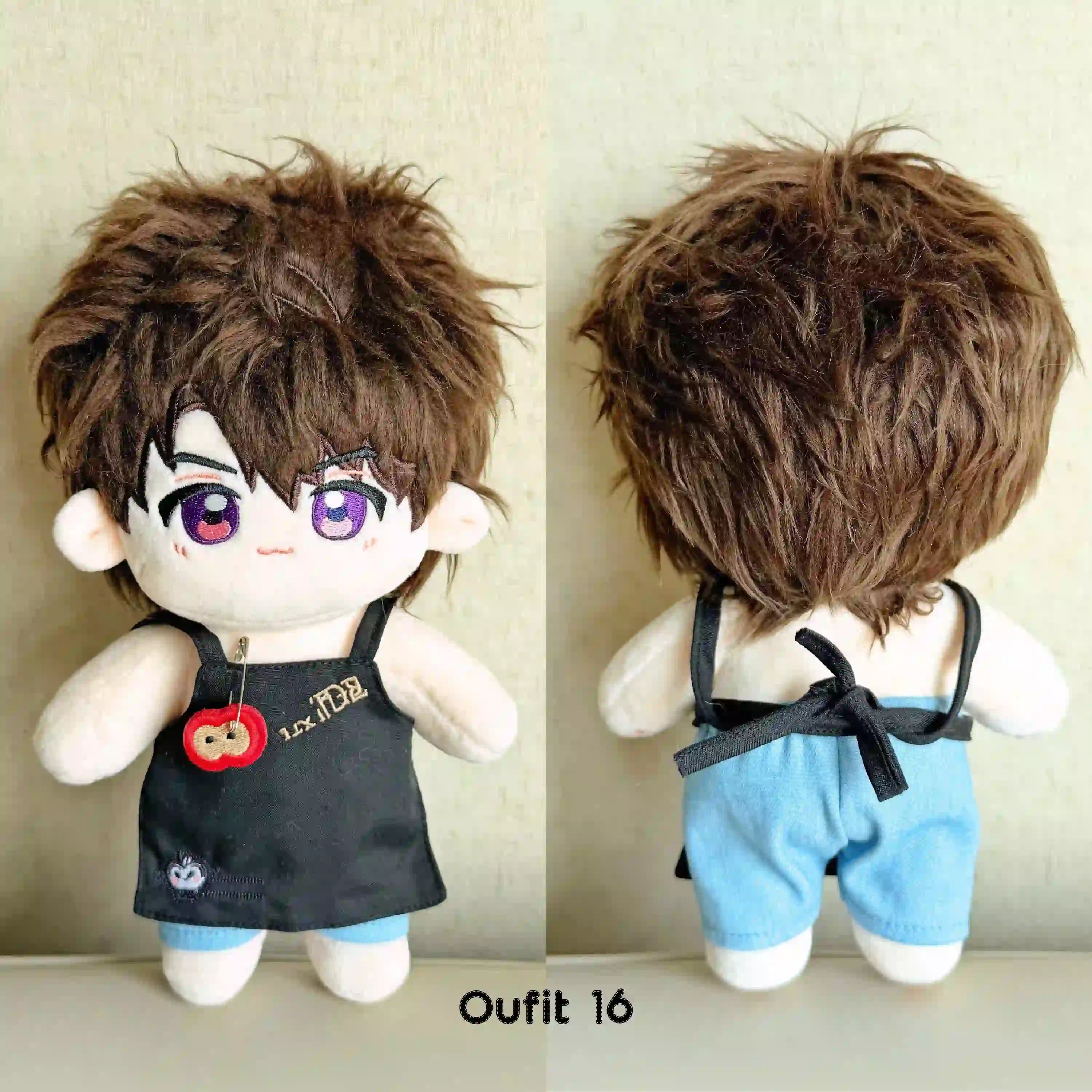 Caleb love and deepspace 20cm plushies doll in apron outfit